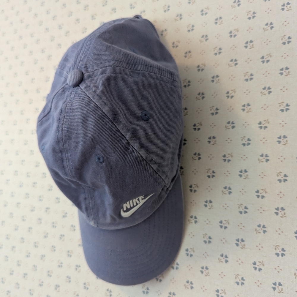 💙 Nike Light Blue Sports Hat Curved Brim Baseball Cap Swoosh